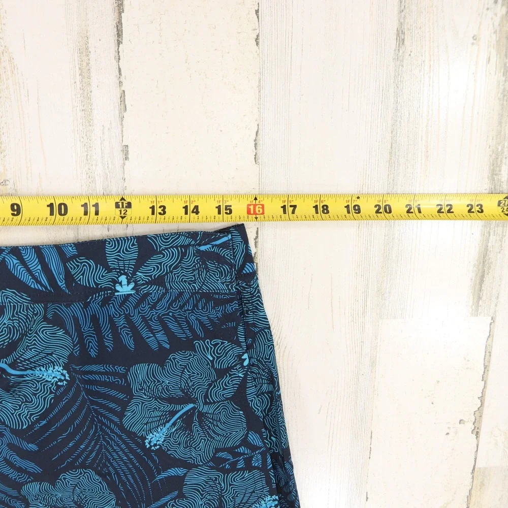NEW Ripskirt Hawaii Skirt Womens Medium Length 1 Blue Maui Moonlight Quick Wrap